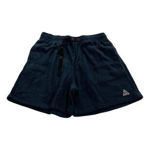 Strawberry LA Buckle Shorts in Navy Blue